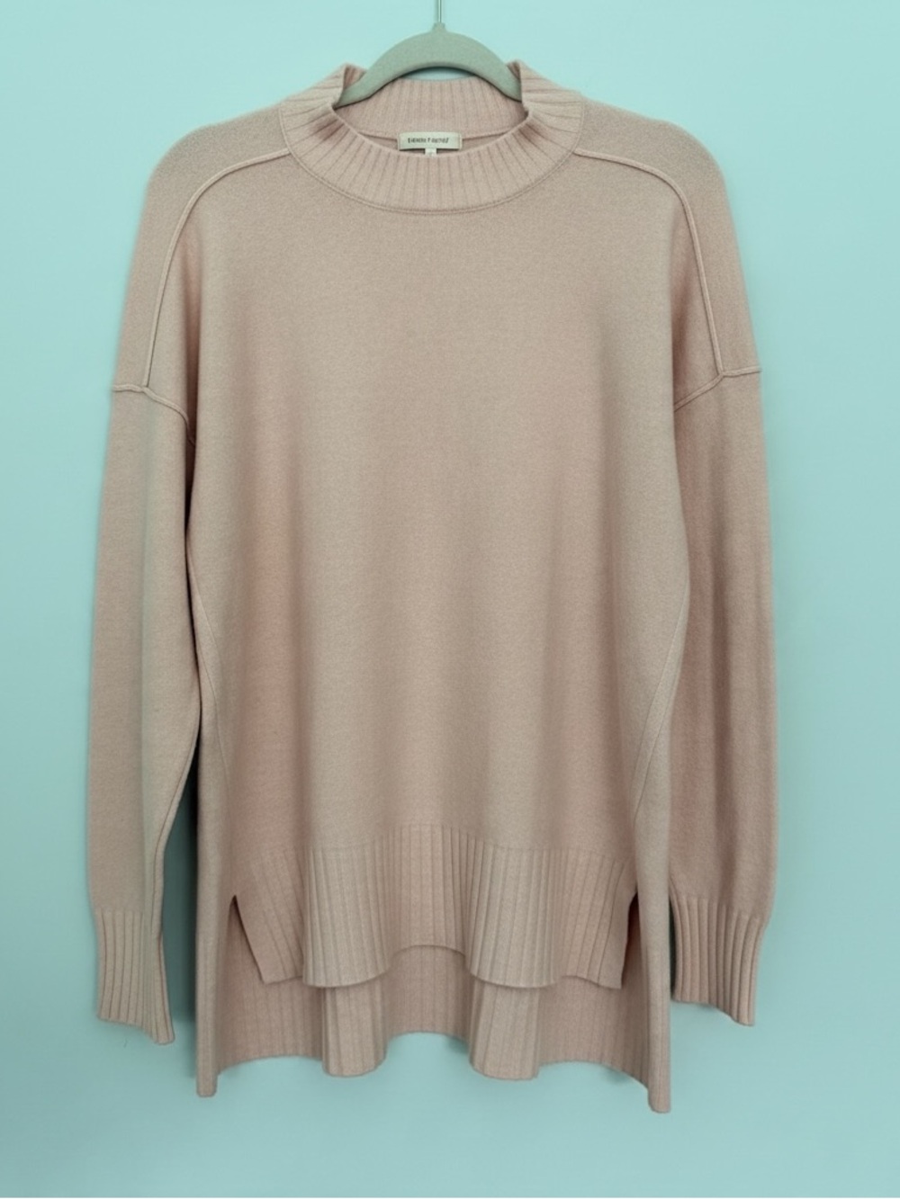 Free People Phoebe Pullover Sweater – Light Pink – Size M